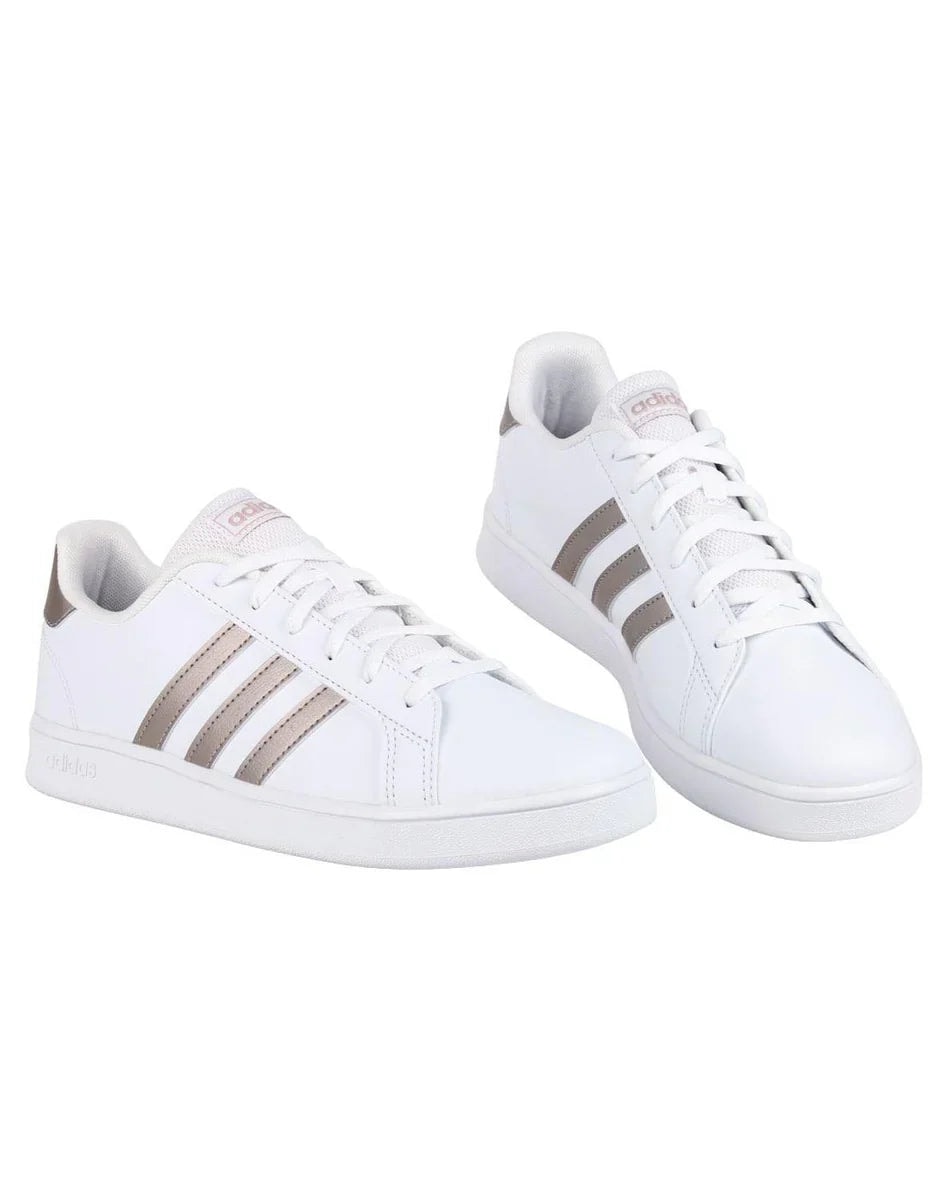 Tenis Adidas Grand Court K Blanco Mujer EF0101 CT — imagen 4