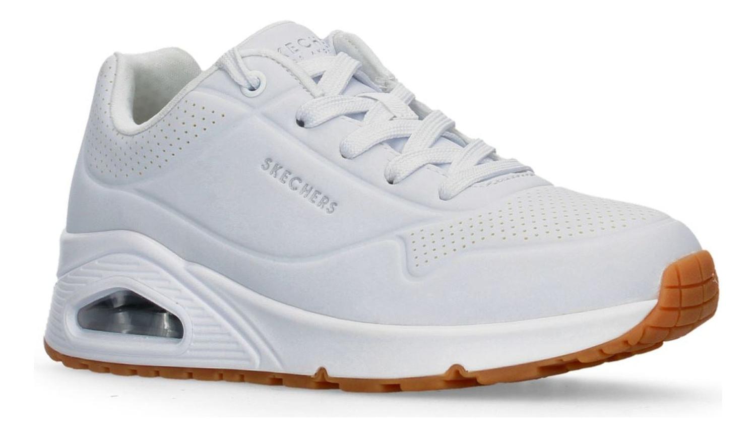 Tenis Dama Skechers Blanco Casual Mujer — imagen 4