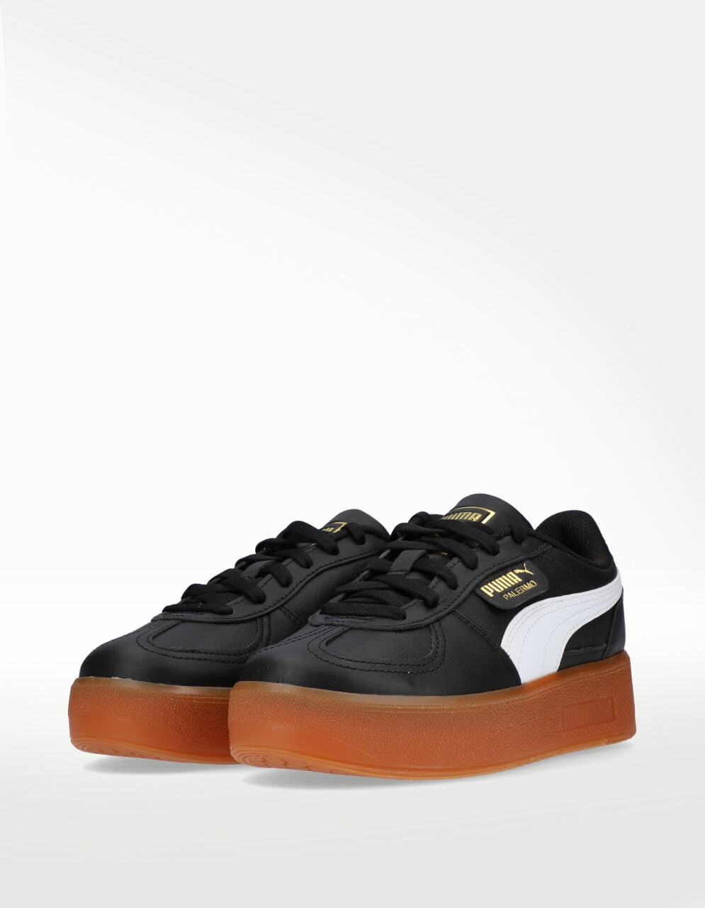 Tenis Puma Palermo Elevata LTH Negro Blanco - Mujer — imagen 2