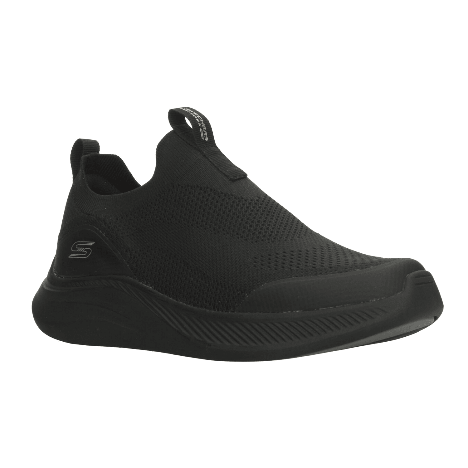 Tenis Hombre Skechers Bobs Moda Flex Negro Deportivo Slip On Caballero — imagen 3