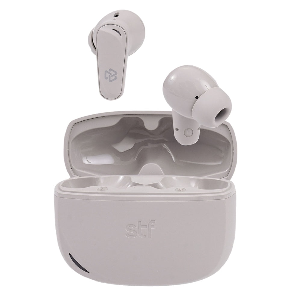 Audífonos Inalámbricos Tws One STF 42hrs Uso ENC 4 Micrófonos Protección IPX4 Gris — imagen 2