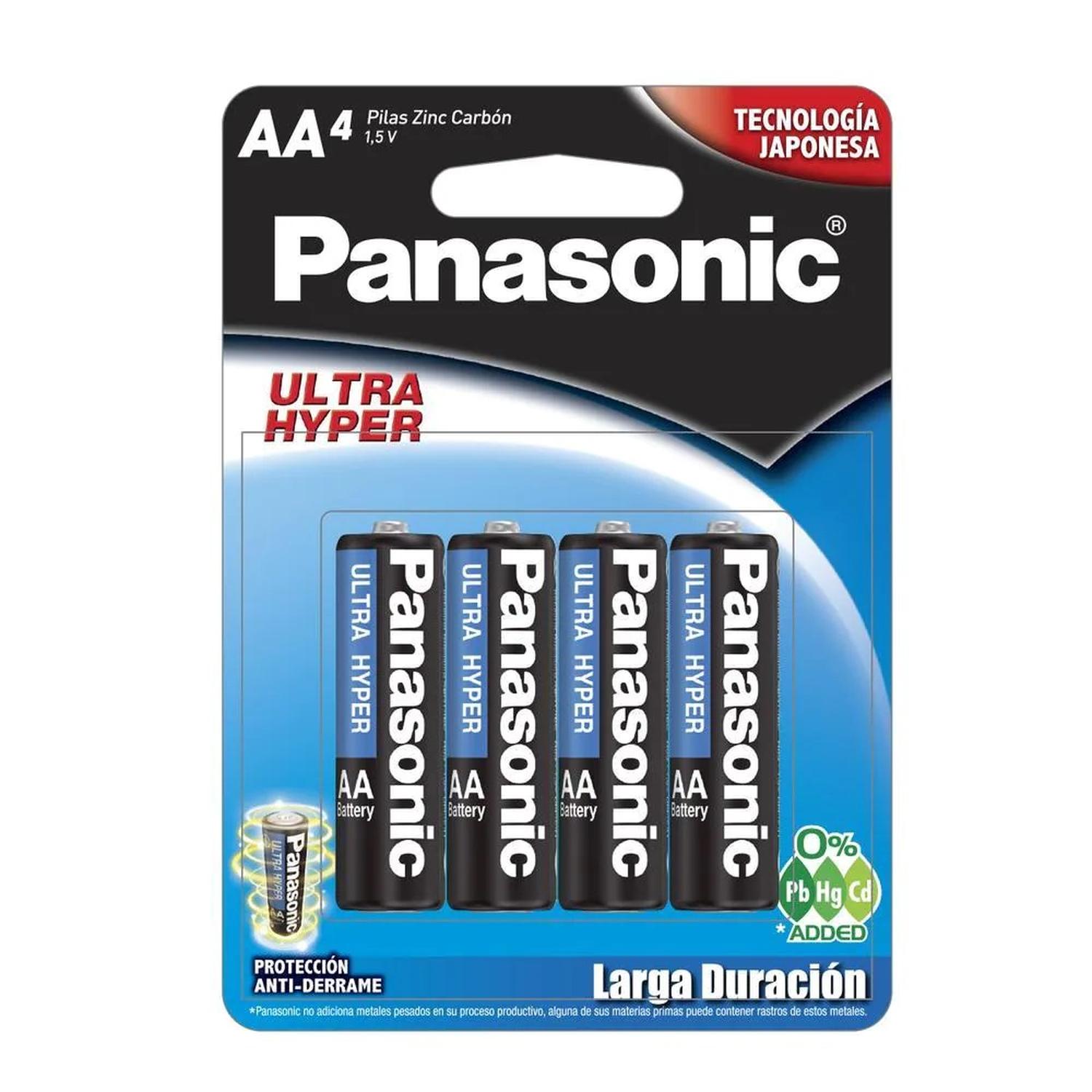 PILA PANASONIC CARBON ZINC AZUL AA CON 48 UNIDADES 1.5V — imagen 2