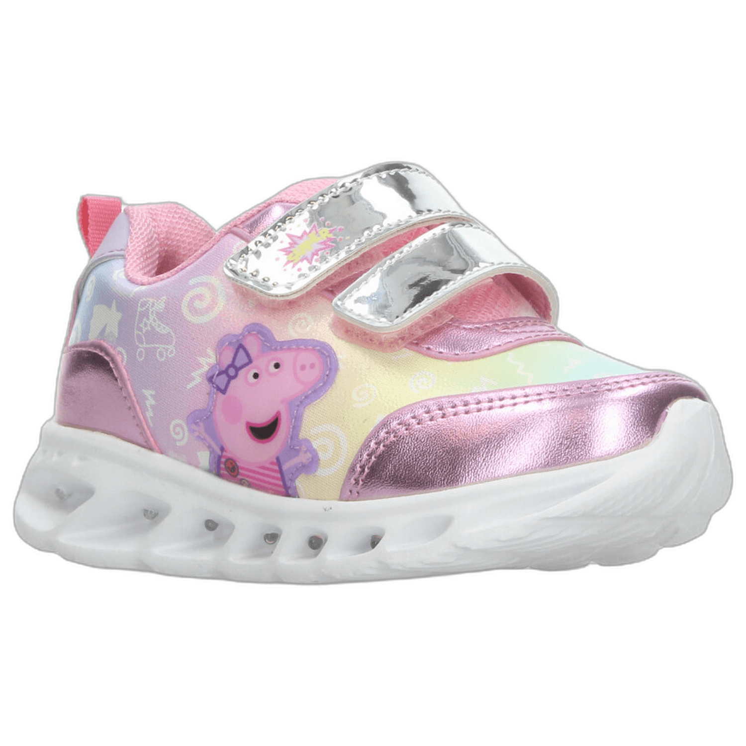 Tenis Peppa Pig Niña Casual Luz Led Rosa Infantil T15-18 — imagen 2