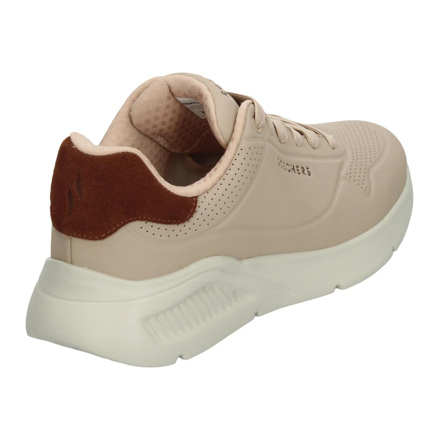 Tenis Hombre Skechers Uno Lite Beige Casual Caballero — imagen 4