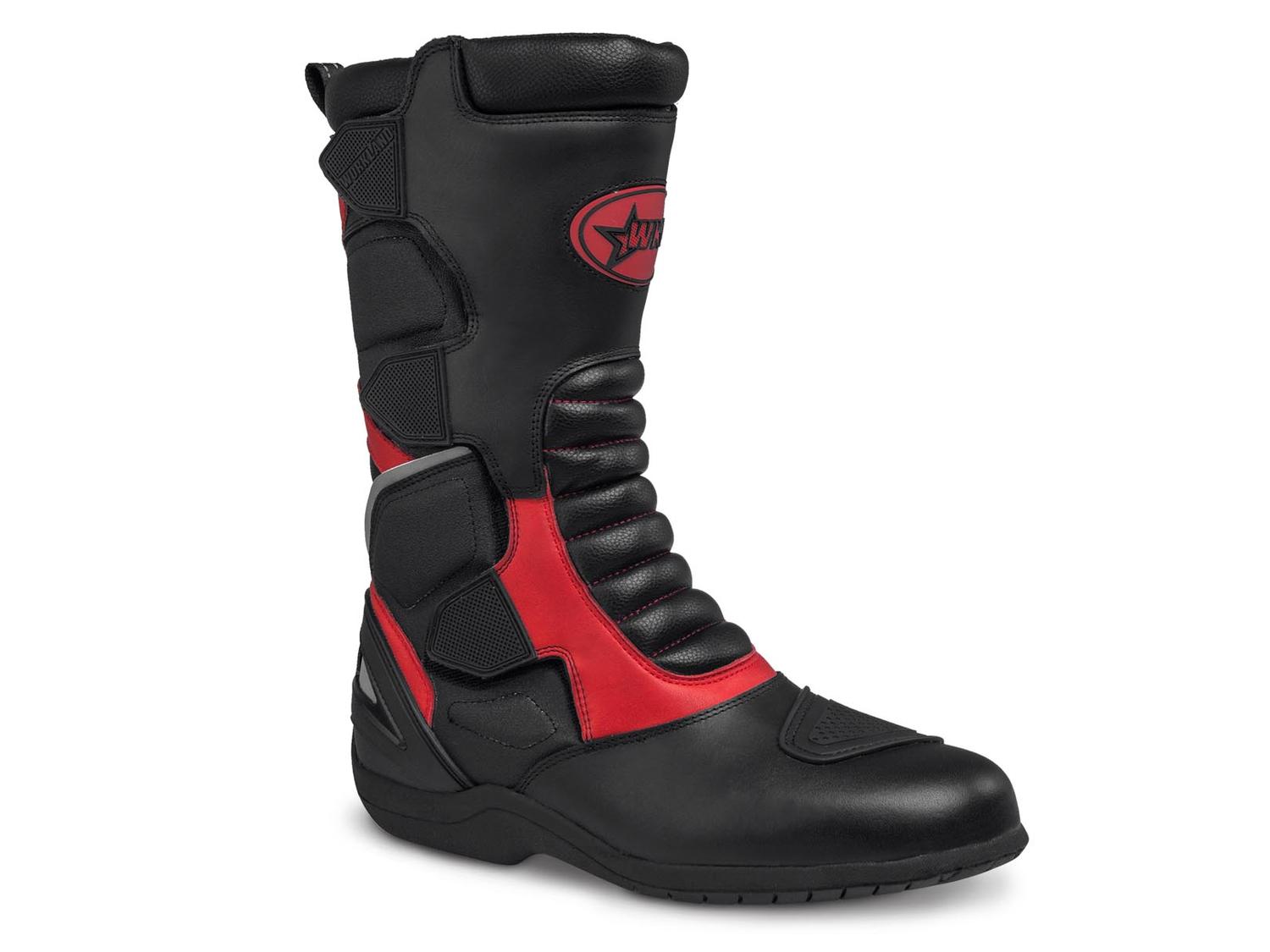 Botas Biker Hombre Doble proposito Moto Workland 009 Rojo — imagen 1