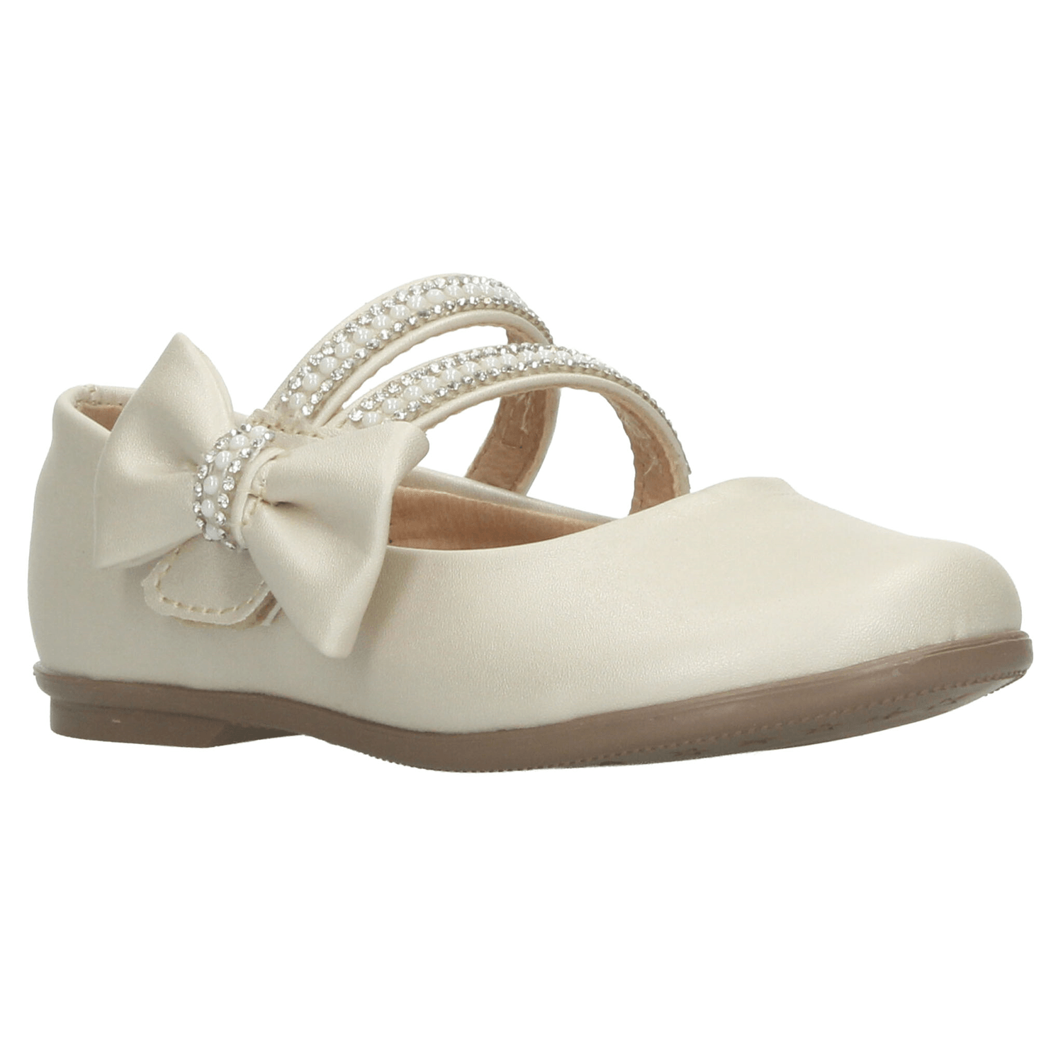 Flat Niña Vavito Beige Ceremonia Formal Infantil T15-18 — imagen 3