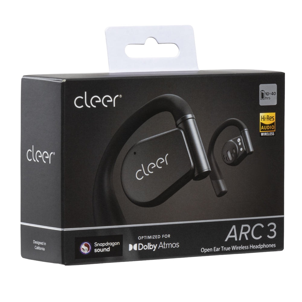 Audifonos Cleer ARC 3 Open-Ear: Sonido Hi-Res, Dolby Atmos, 50h Batería, IPX7 Negro — imagen 12