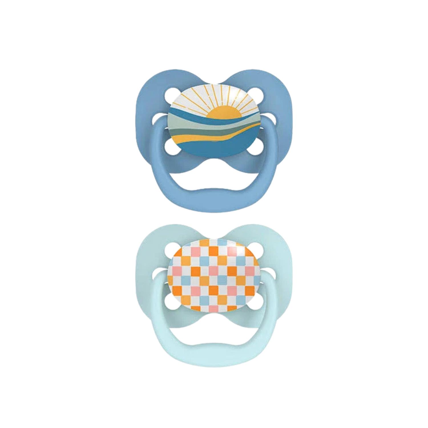 Pack 2 Chupones Dr Brown's Advantage Etapa 1 0-6 Meses Azul Niño — imagen 2