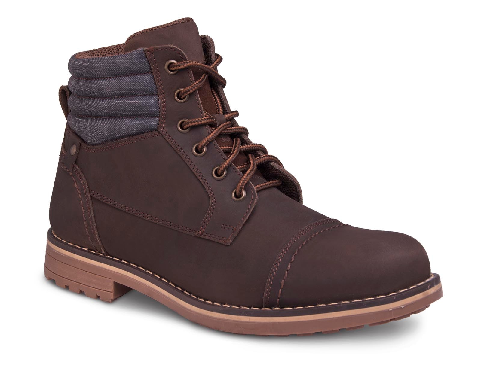 Bota hombre botin caballero casual WORKLAND 89733 Café — imagen 6