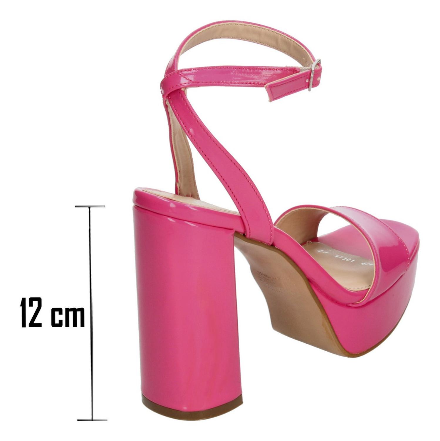 Sandalias Paulina Dama Casual Rosa Fucsia Mujer — imagen 4