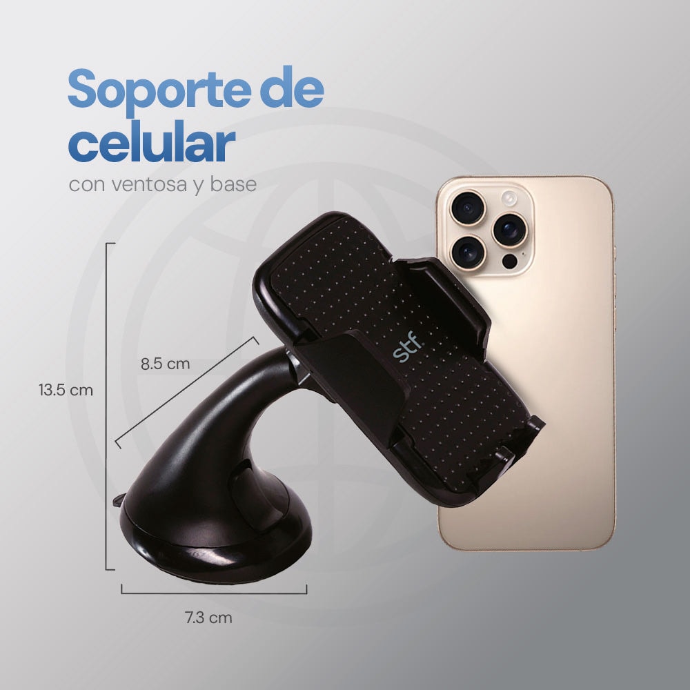 Soporte Celular Auto Ventosa 360° Universal Extra Fuerte — imagen 3