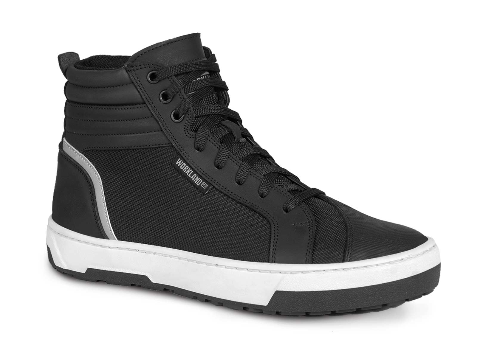 Botin tenis hombre motociclista biker bota WKL 80201 Negro — imagen 9