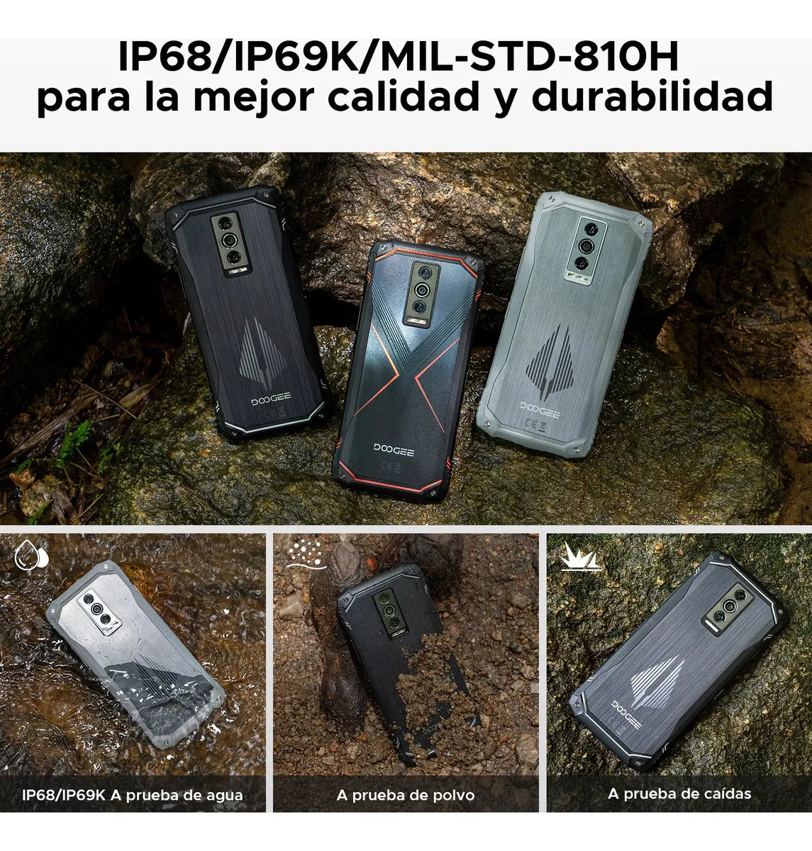 DOOGEE Blade10 Pro Energy 256GB 32GB RAM Android 15 – Celular Rugged 6150mAh 50MP Dual SIM — imagen 10
