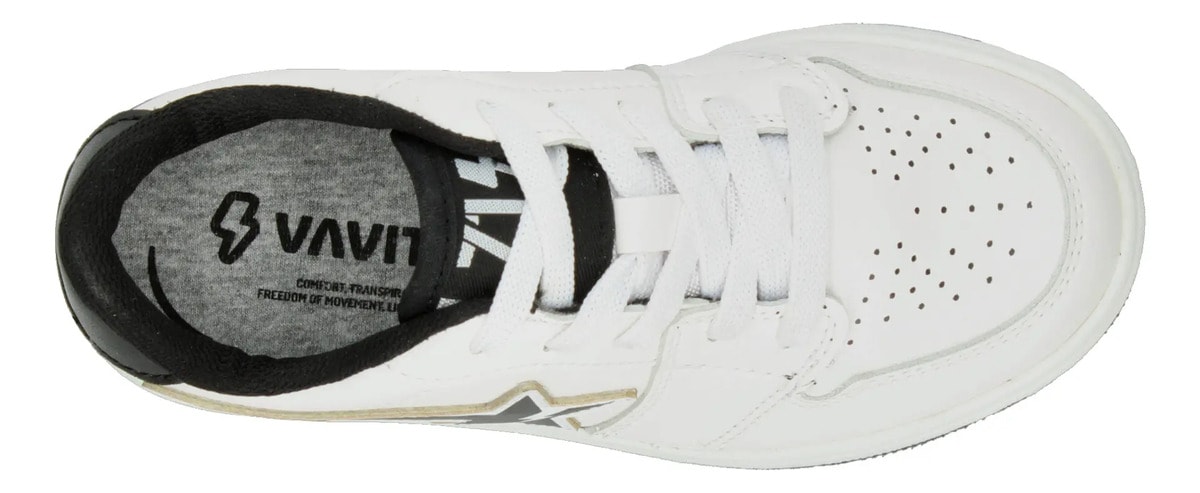 Tenis Vavito Estrella Hombre Casual Sneakers Cómodo Cintas Ajustable Blanco Juvenil T18-26 — imagen 17