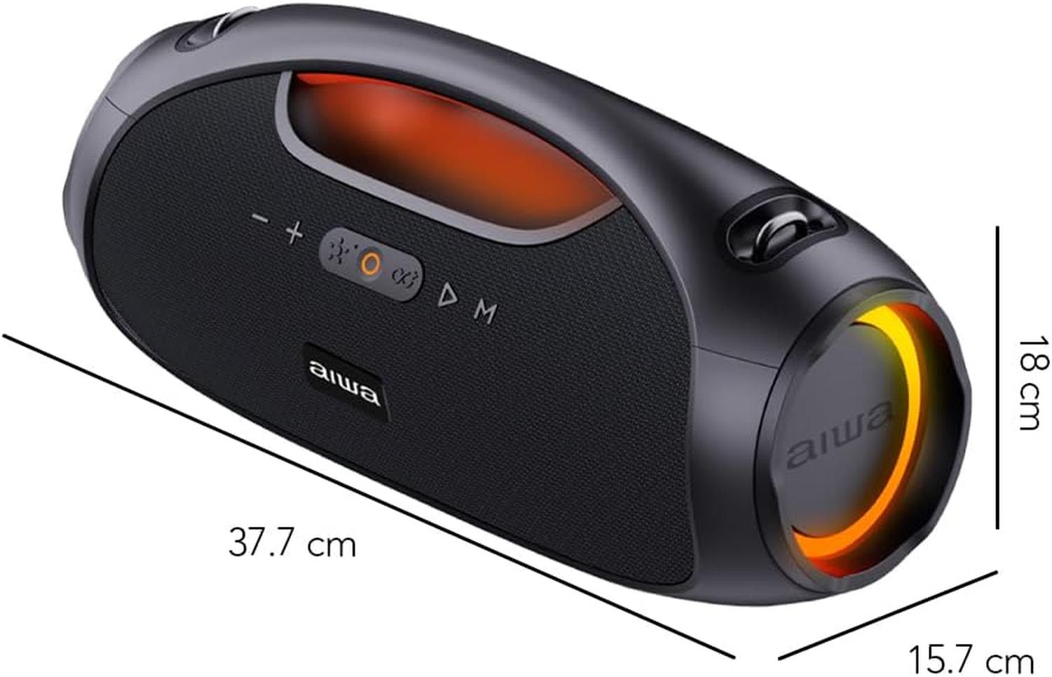 BOCINA AIWA AWS244BT-NEGR BLUETOOTH PORTATIL BOOMBOX — imagen 4
