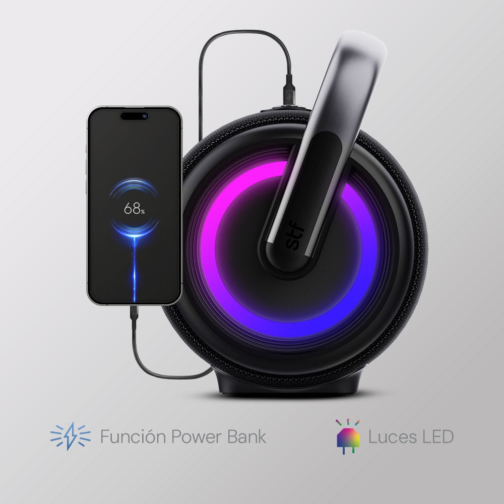 Bocina Portatil Boost Power Max STF 110W 6hrs Uso Funcion Tws con Power Bank — imagen 10