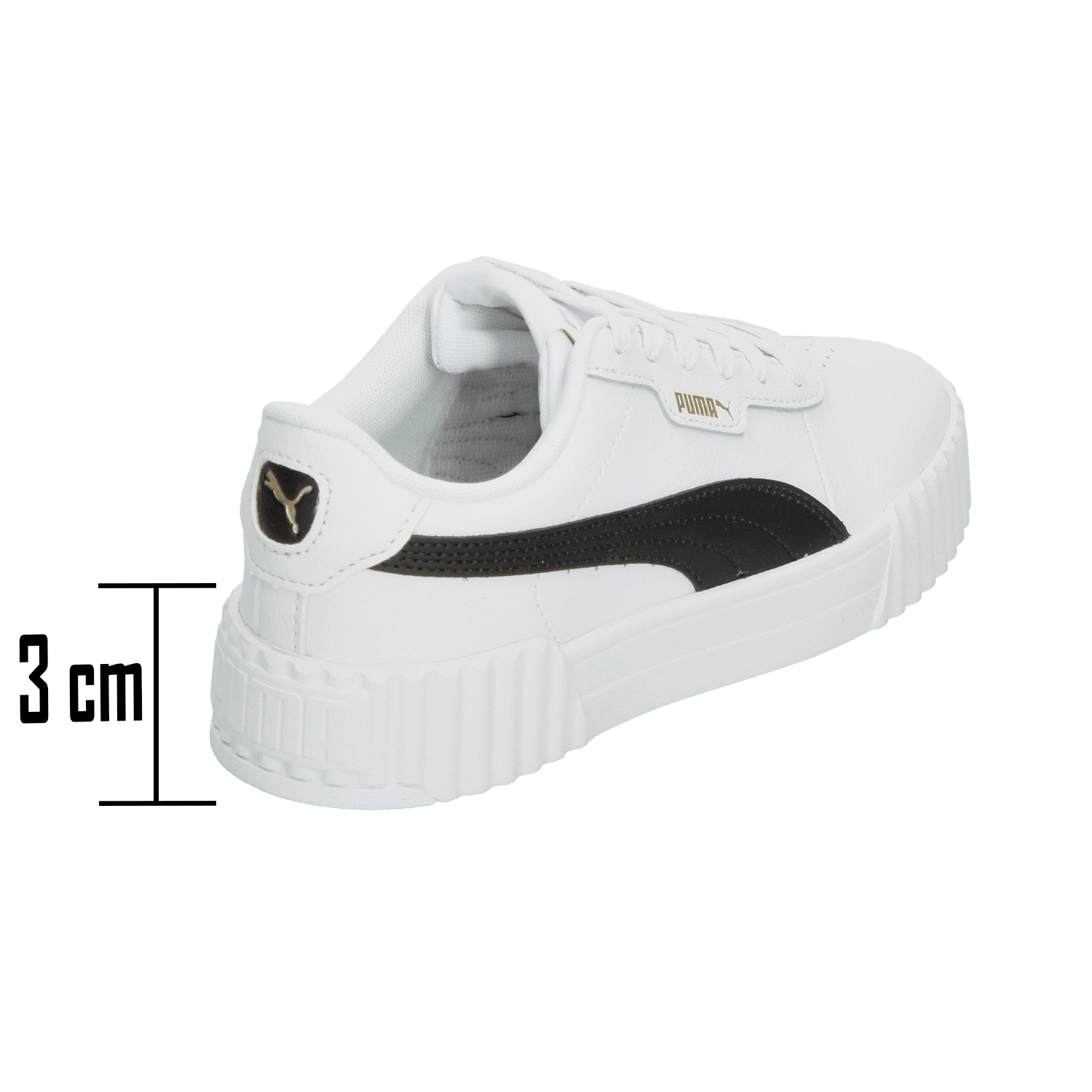 Tenis Dama Puma Carina 3.0 Blanco Casual Mujer — imagen 4