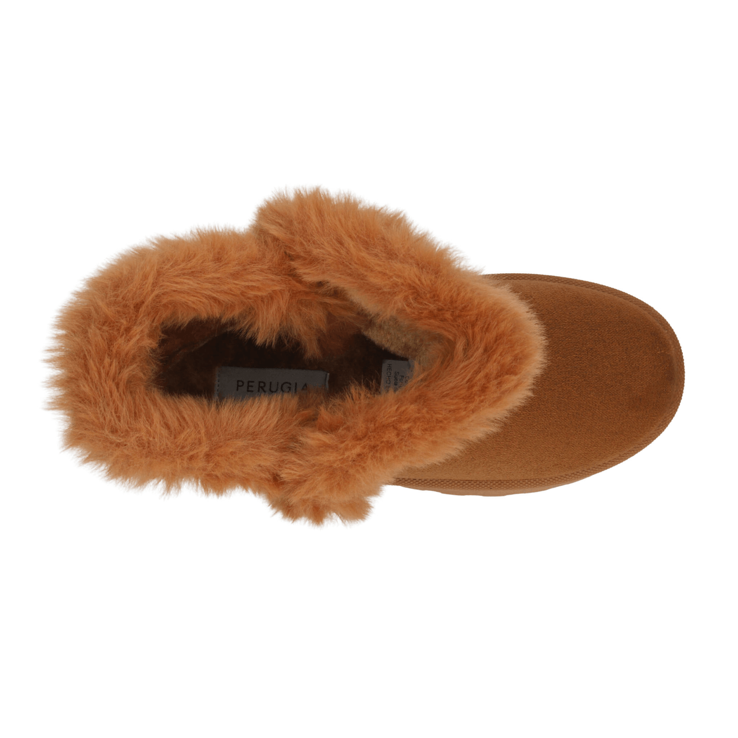 Botín Dama Perugia Camel Café Casual Invierno Peluche Mujer — imagen 9