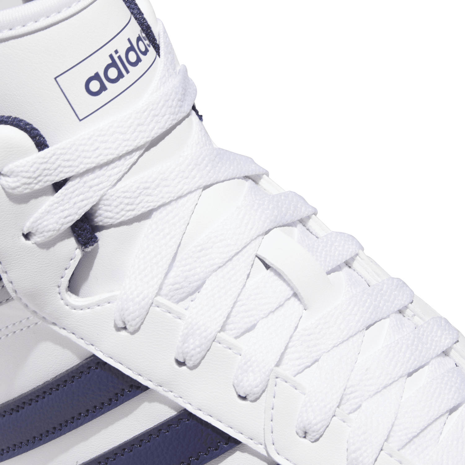 Tenis Adidas Hoops 4.0 Mid Hombre Casual Blanco Caballero — imagen 5