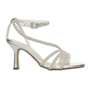 Tacones Rivedy Dama Fiesta Noche Plateado Mujer
