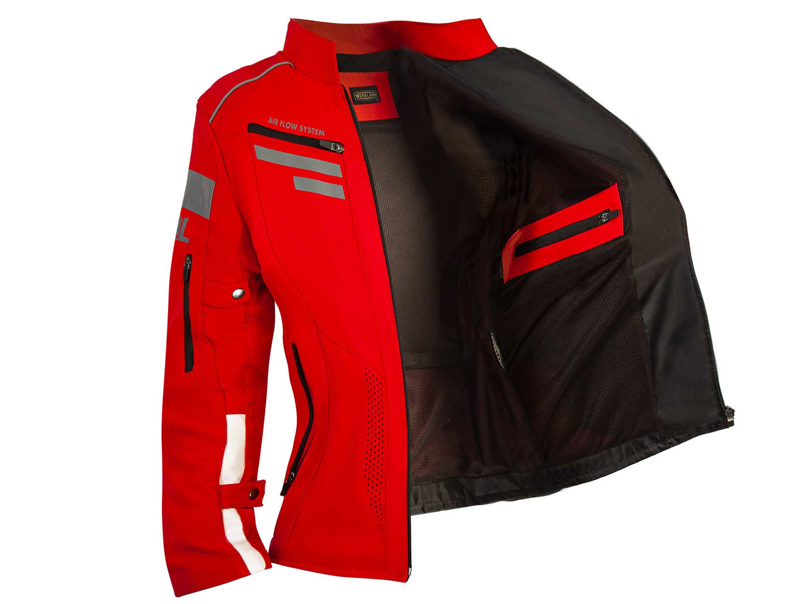 Chamarra moto mujer impermeable protecciones biker WKL 85 RO — imagen 10