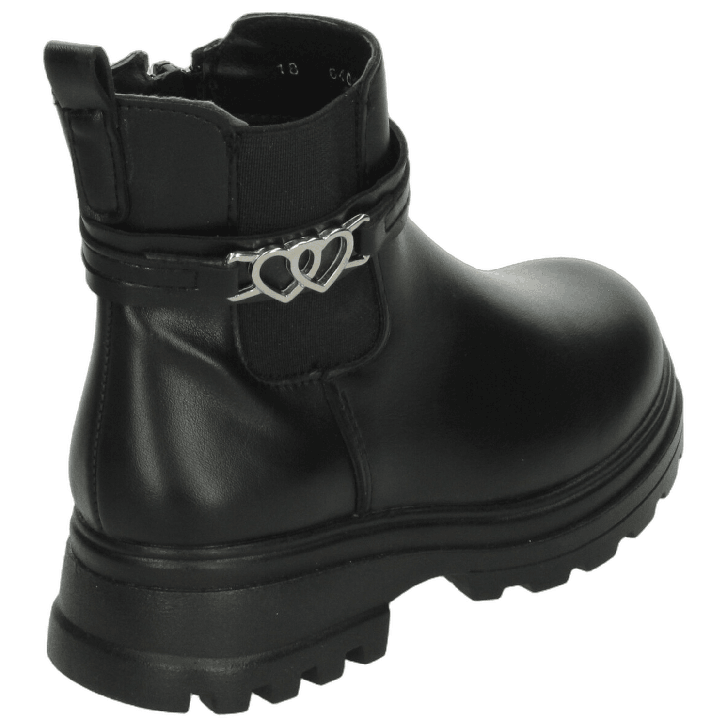 Bota Vavito Niña Casual Cierre Negro Infantil T18-22 — imagen 3