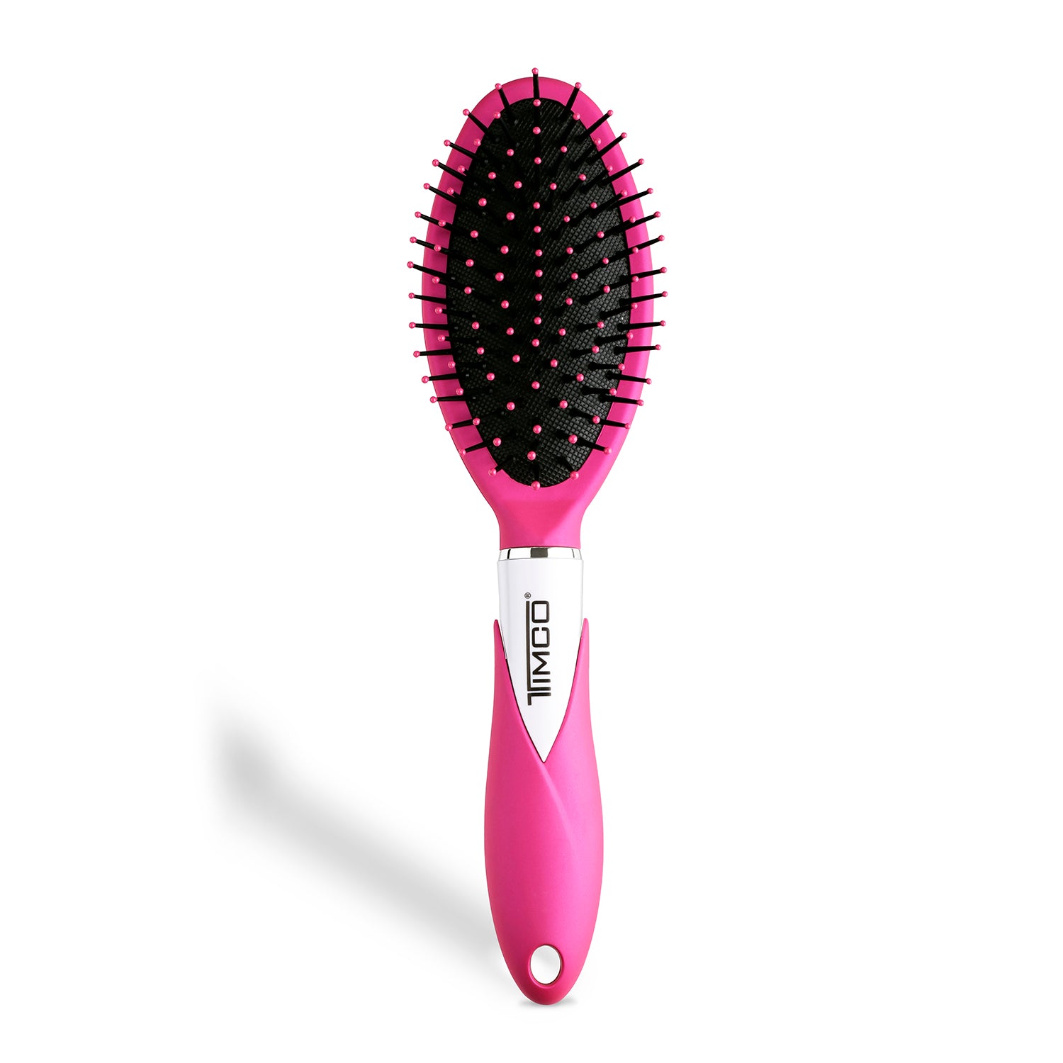 Cepillo de Cabello Ovalado Acolchonado con Mango Ergonómico Neon Brush Timco CAV06 — imagen 2
