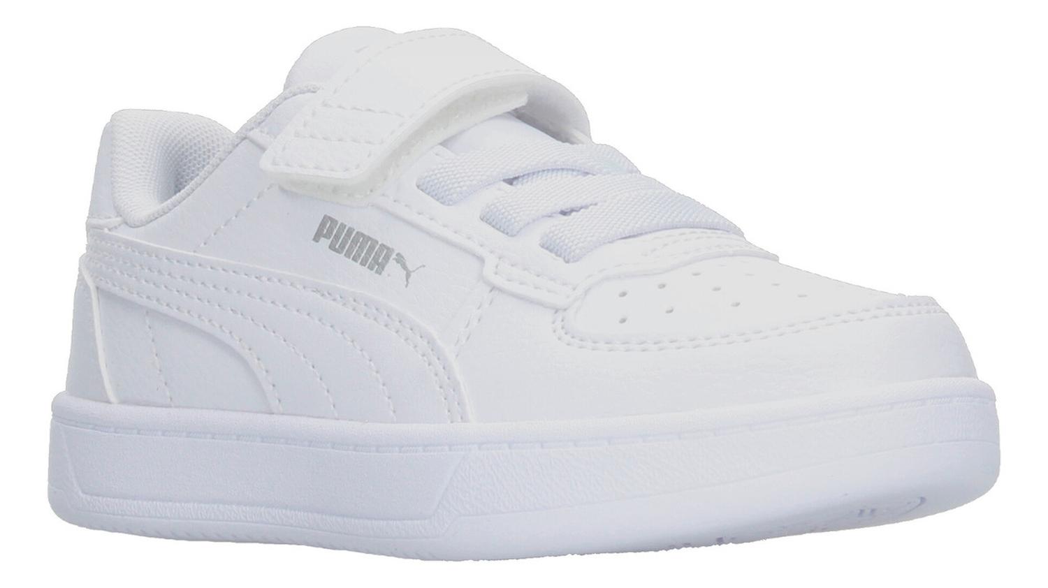 Tenis Puma Caven 2.0 Blanco Cierre De Velcro Para Niño — imagen 3