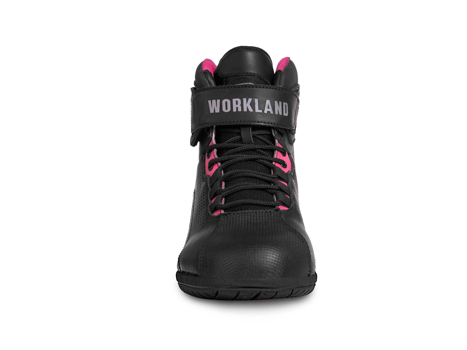 Bota mujer motociclista biker botin dama WKL 80017 N Rosa — imagen 12