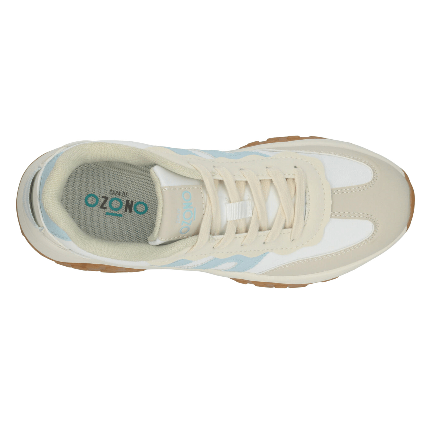 Tenis Ozono Dama Blanco Azul Casual Para Mujer — imagen 9