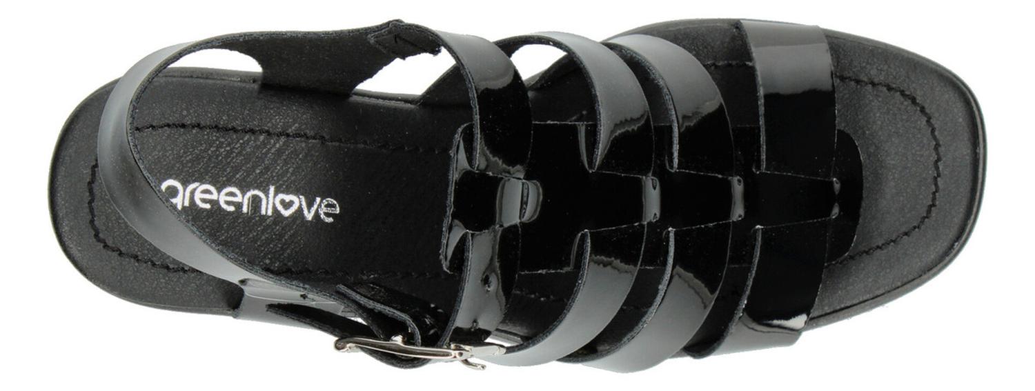 Sandalias Dama Green Love Negro Casual Mujer — imagen 9