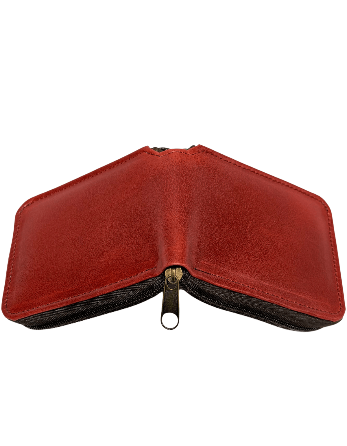 Cartera De 1 Cierre Caballero Piel Legitima Original — imagen 17