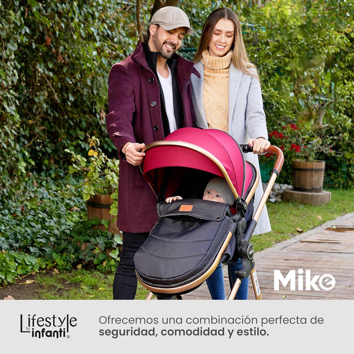 Carriola Multiusos Portabebé Mike Gris Infanti Reclinable — imagen 7