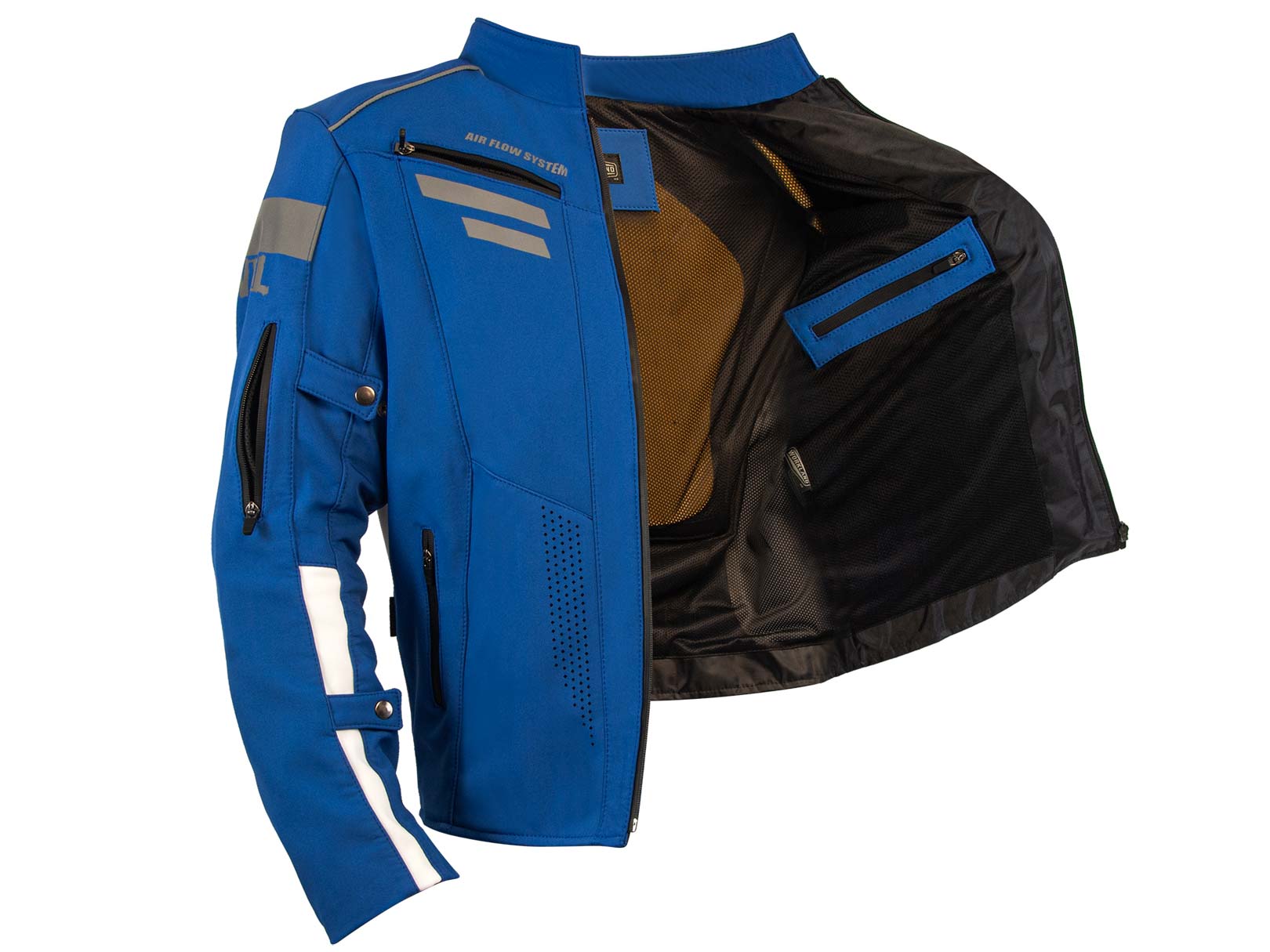 Chamarra motociclista hombre protecciones impermeable WKL Ar — imagen 11