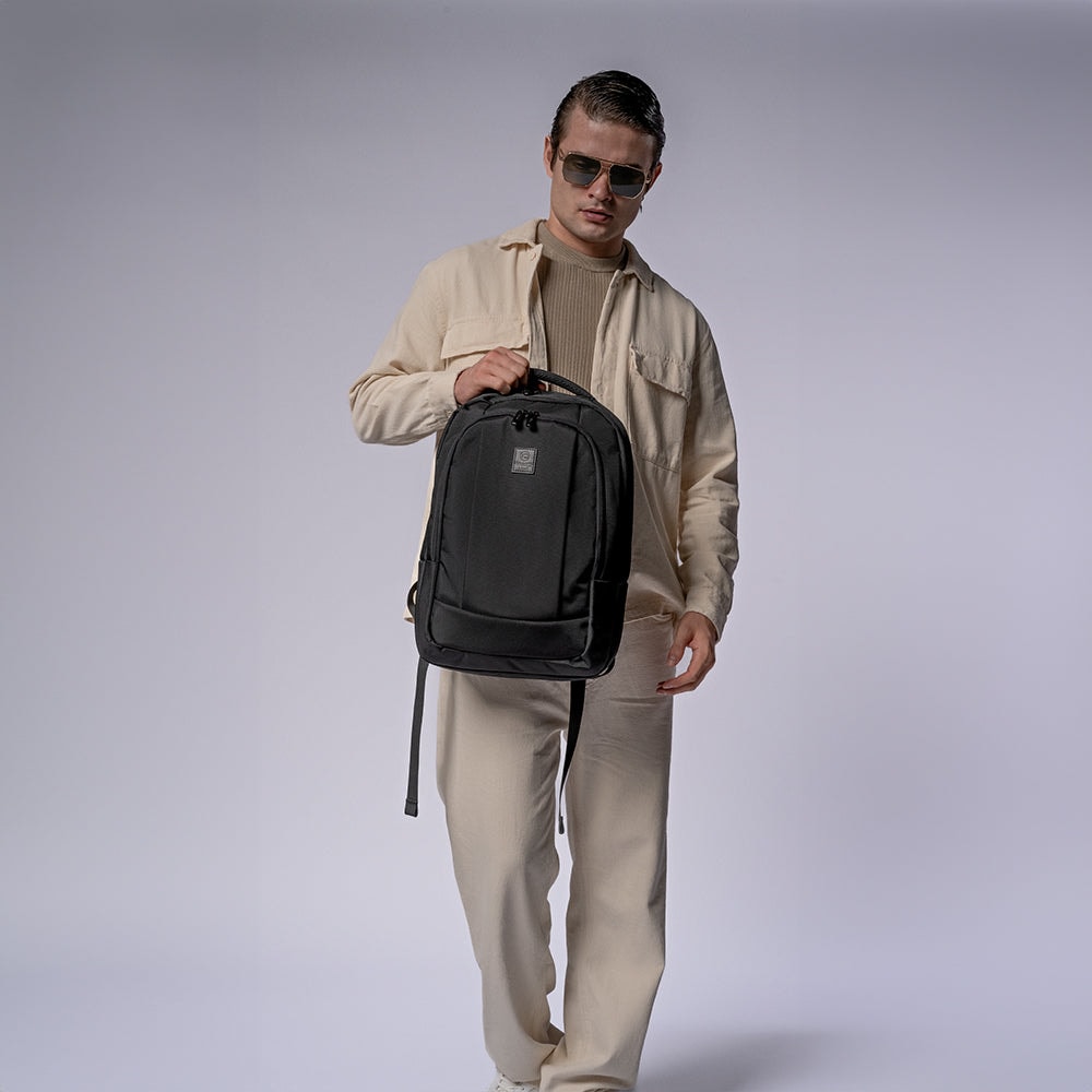Mochila para laptop CoolCapital Era 15.6" pulgadas Negra — imagen 3