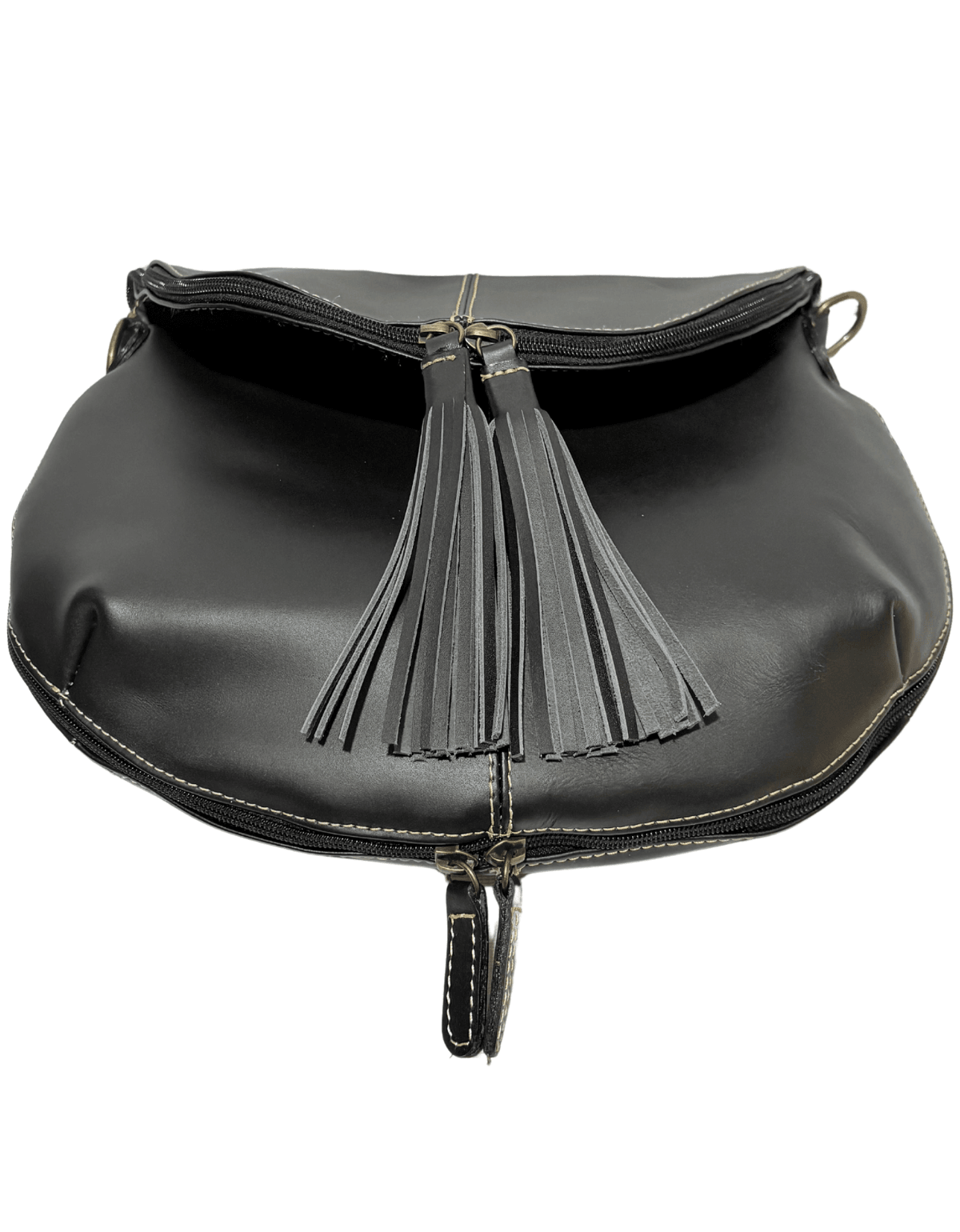 Bolsa Crossbody Expandible De Piel Legitima Con Barbitas Mujer 176 — imagen 8