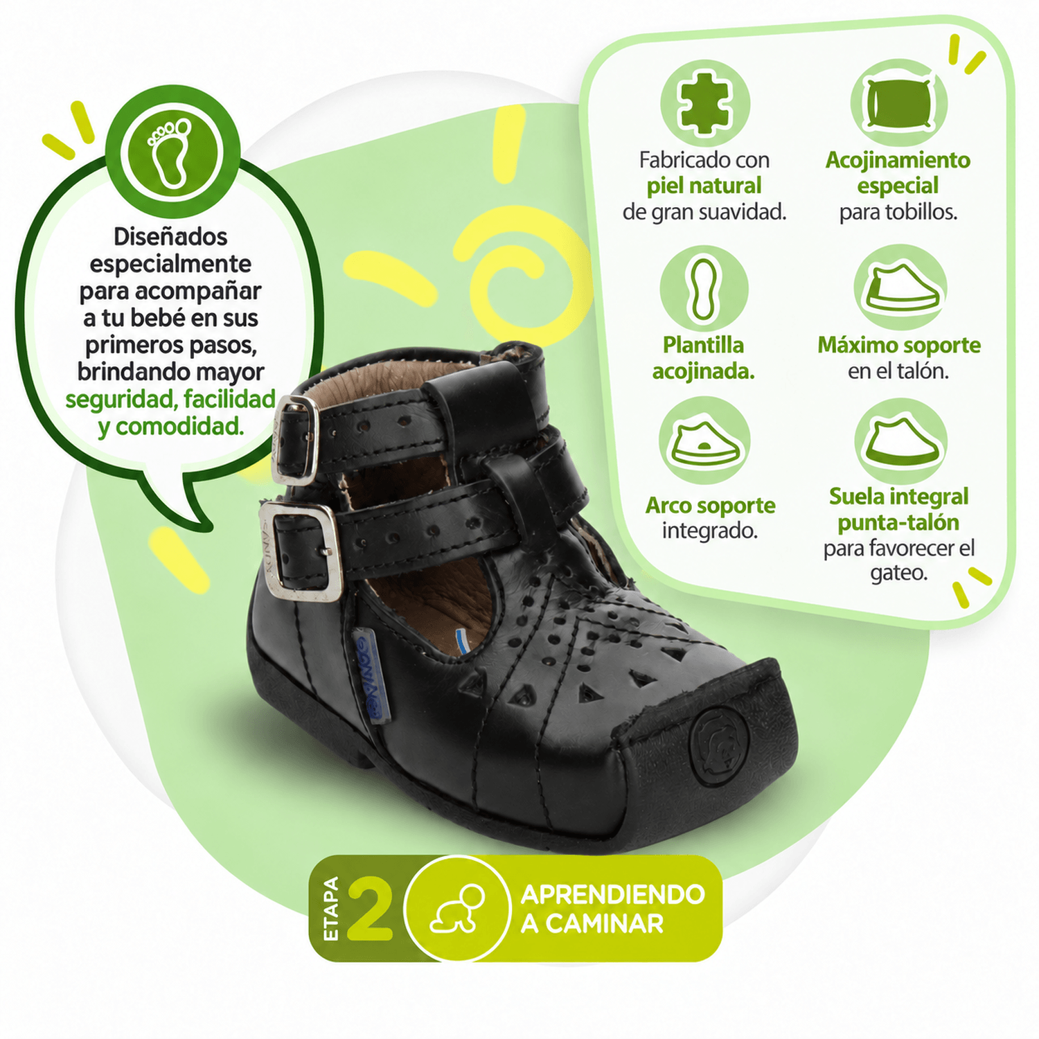 Zapato Niña Pingo Negro Casual Infantil T11-15 — imagen 3
