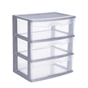 Cajonera Organizadora 3 Cajones Italhome 8402 Negro Grande