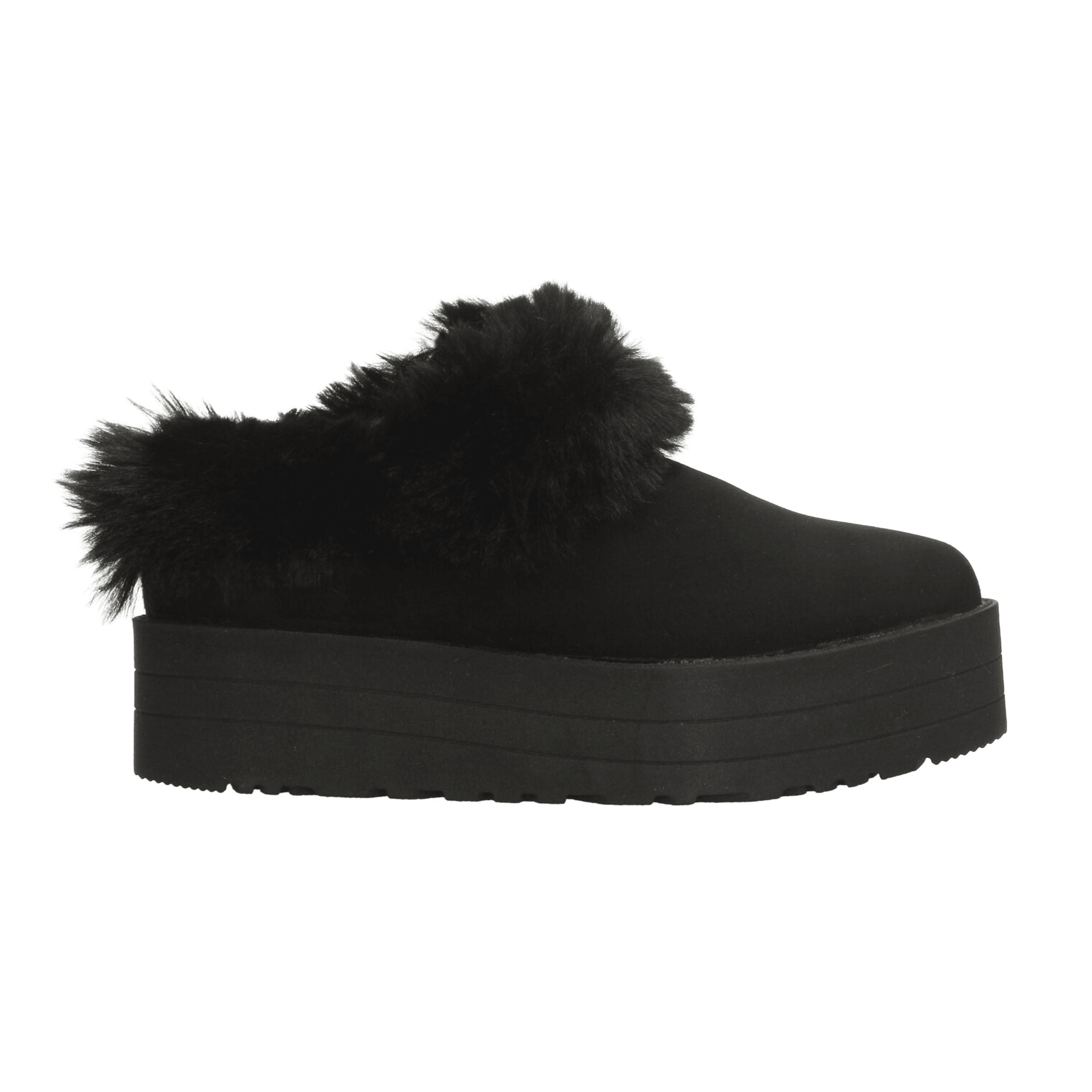 Zueco Rojo Cereza Dama Pantufla Plataforma Casual Negro Mujer — imagen 10
