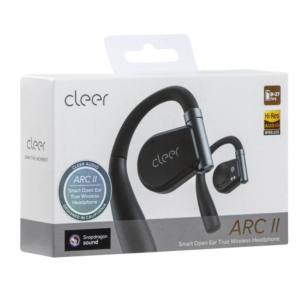 Audifonos Cleer ARC II Music Open-Ear: conexión 5.3, Hi-Res Audio, 35h Batería, UV Case azul — imagen 10