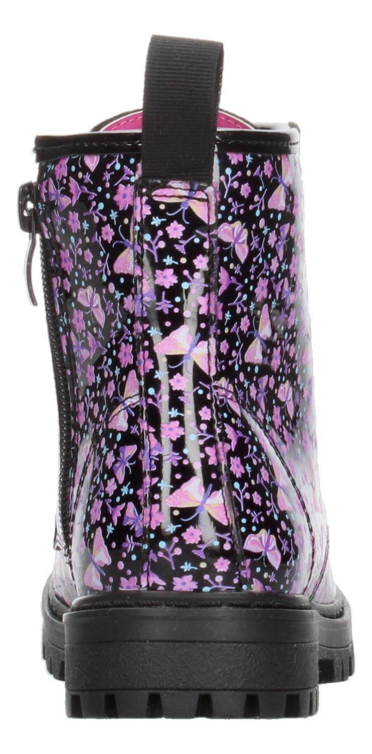 Botin Tropicana Niña Negro Flores Casual Infantil T18-22 — imagen 8