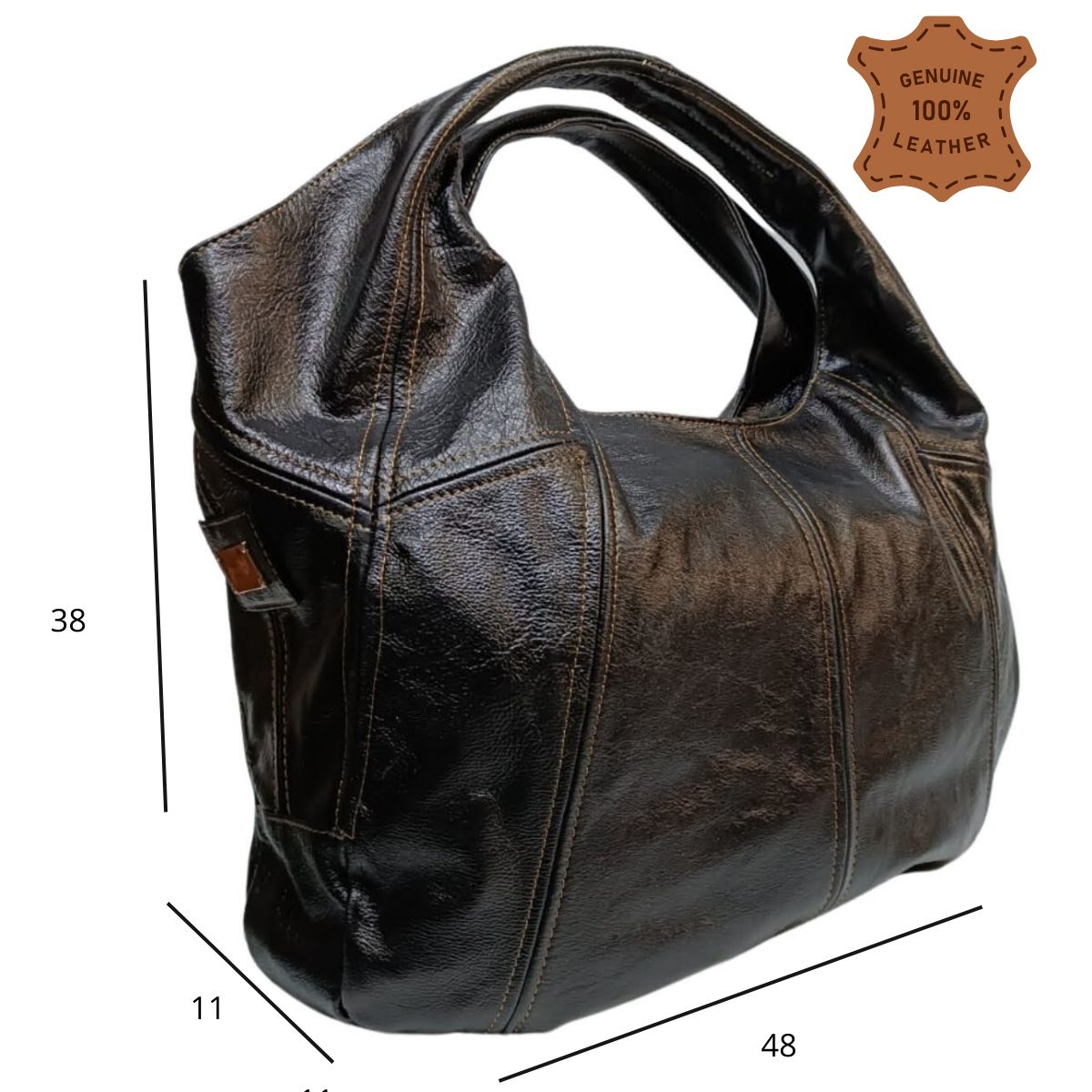 Bolsa Grande Jf76 Piel Legitima Americana Suave — imagen 10