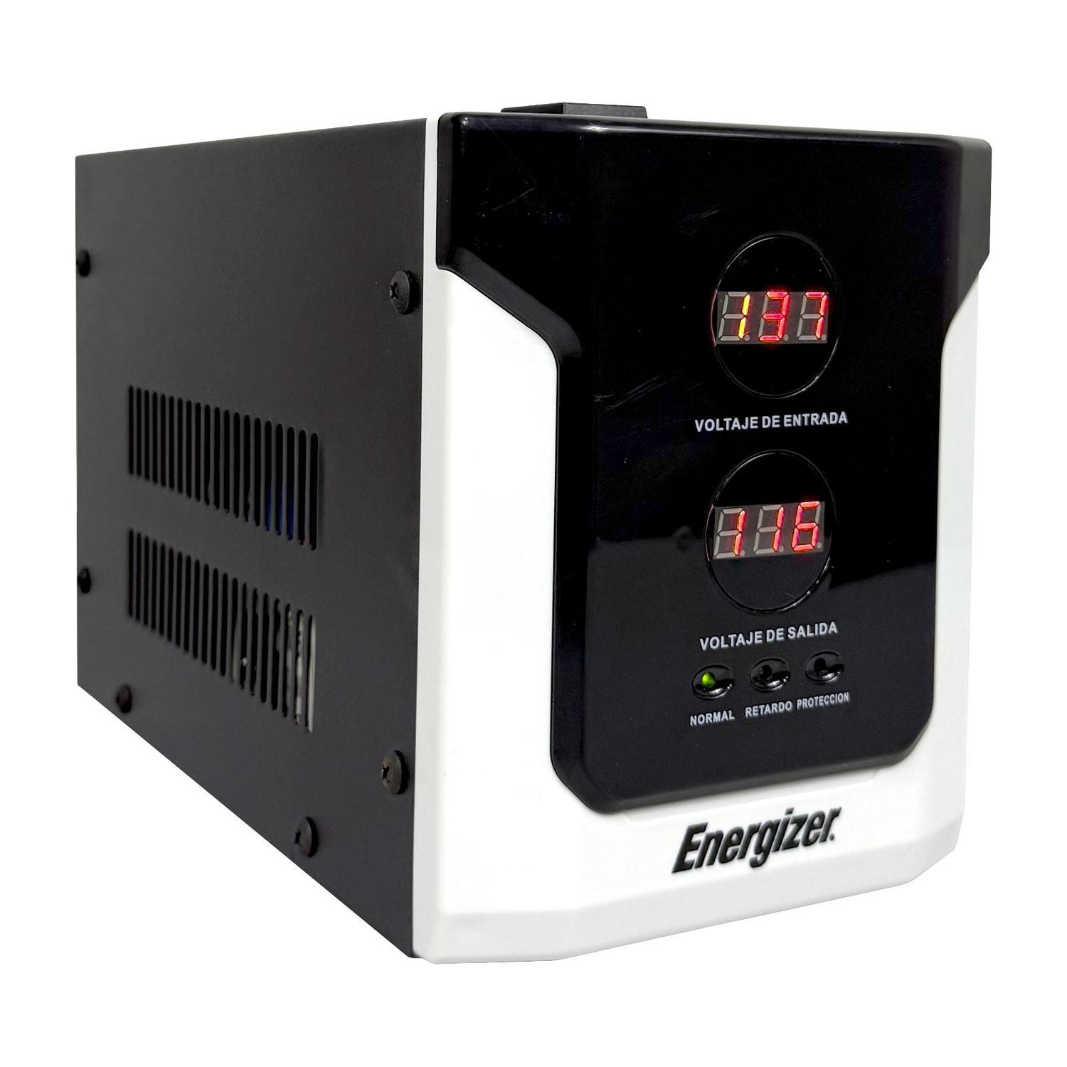 Regulador Voltaje Energizer 2500VA 1500W 2 Contactos — imagen 2