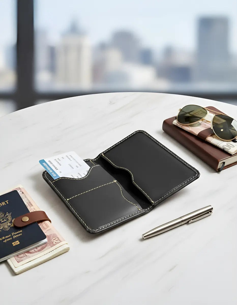 Pasaporte Piel Legitima Genuino Visa Portapasaporte. — imagen 9