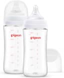 Combo 2 biberones 240ml Vidrio Pigeon Softouch Boca Ancha