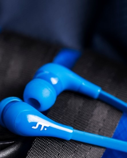 Audífonos Alámbrico In-ear STF Resonanz: Con micrófono, Azul — imagen 3