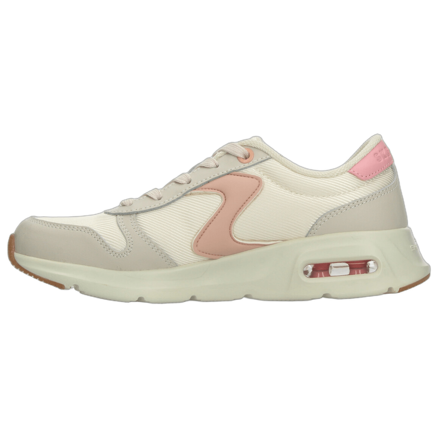 Tenis Dama Skechers Beige Casual Moderno Comodo Mujer — imagen 6