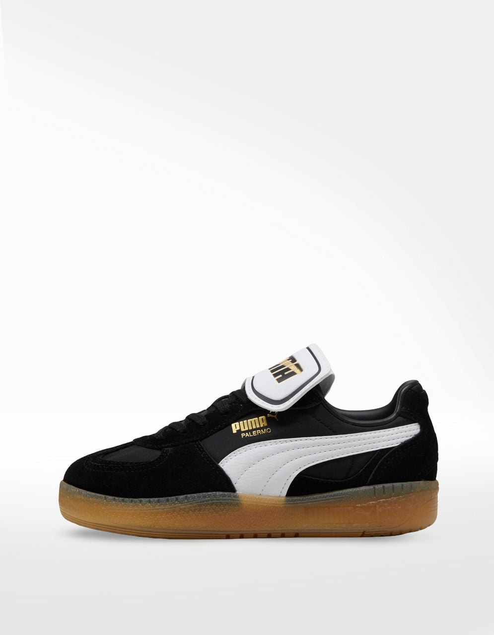 Tenis Puma Palermo Moda Tongue Negro Blanco - Mujer — imagen 2