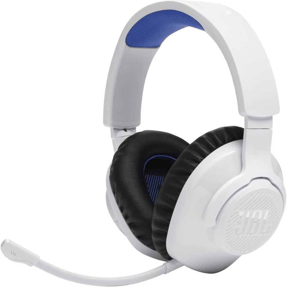 Audifonos Inalambricos Gamer JBL Quantum 360P Console - Blanco / Azul — imagen 3