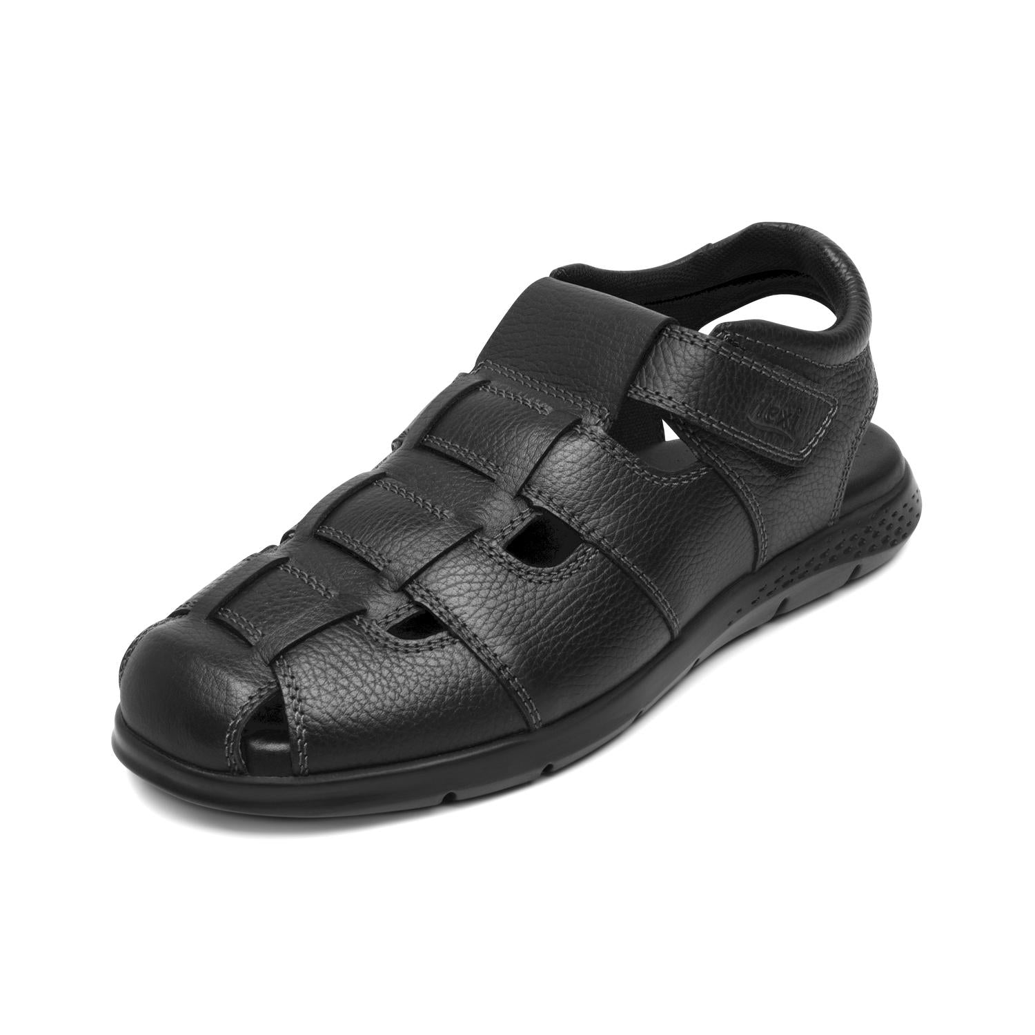 Sandalias Hombre Flexi Negro Casual Caballero — imagen 4